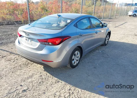 2016 Hyundai Elantra Se из США, поврежденный, VIN 5NPDH4AE4GH746671